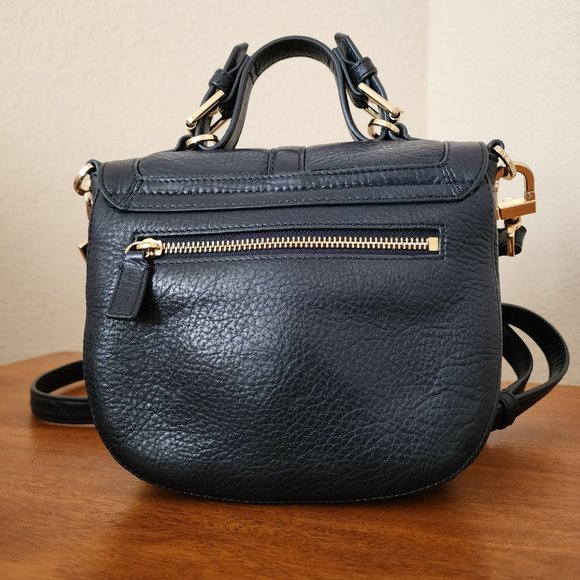 Tory Burch 797 Mini Satchel - Navy Blue - Picture 4 of 10